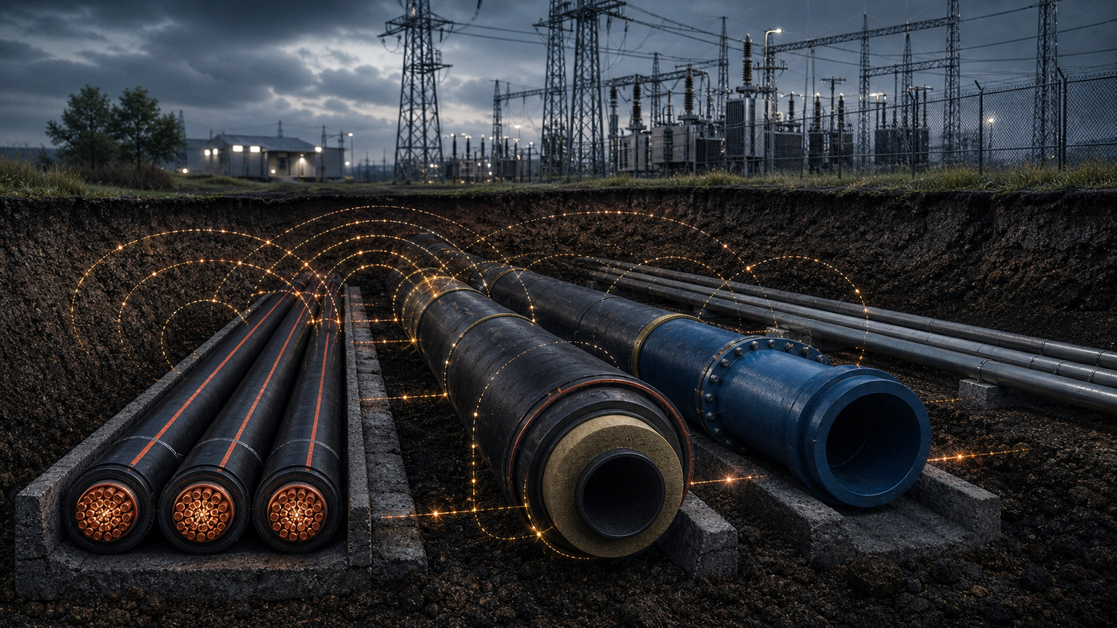 Coupling and interference between high-voltage cables and metallic services