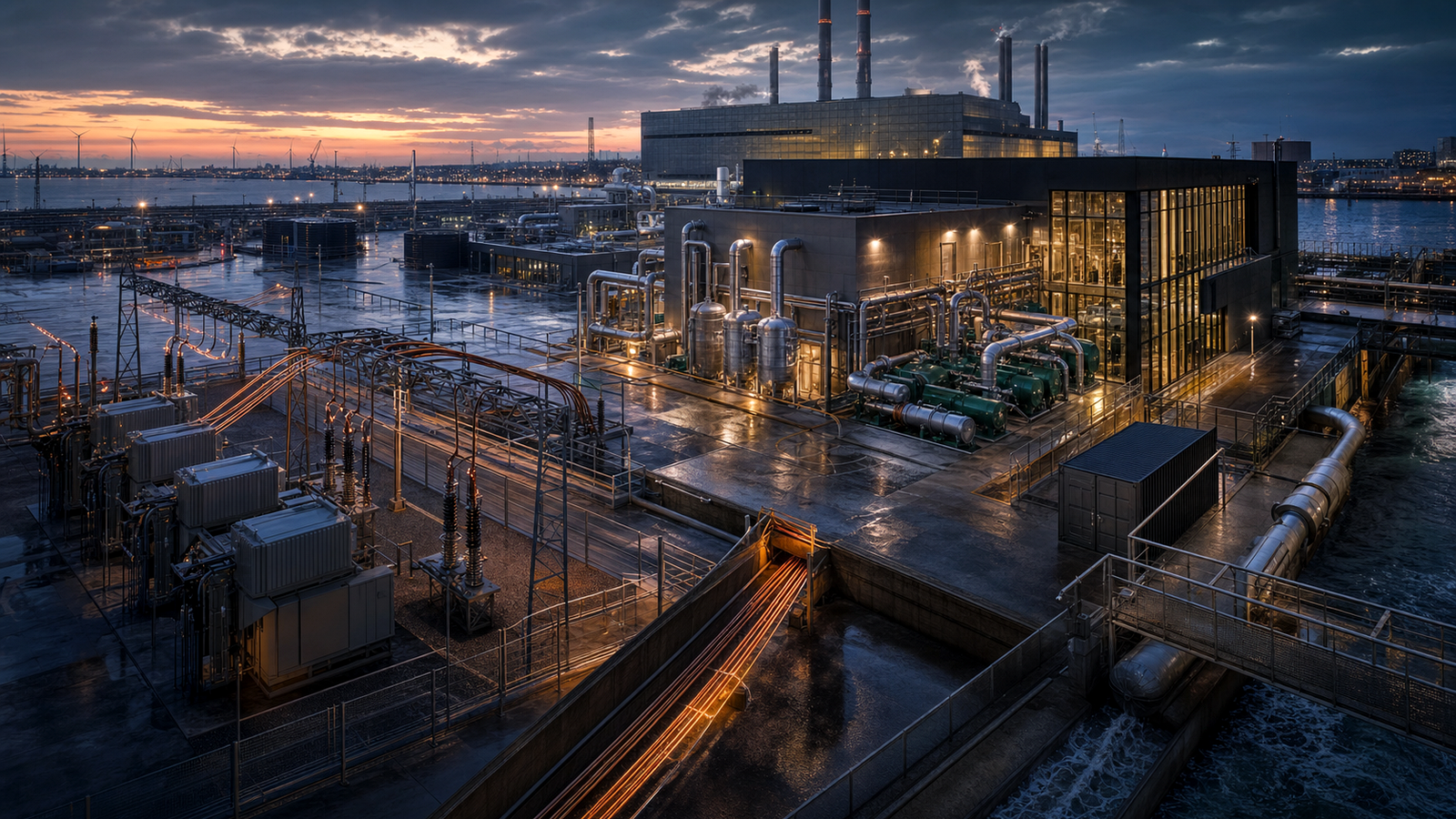 Integrated electrical plant design with supply, machines and installation interfaces
